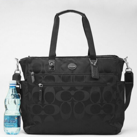 Coach Nylon Diaper Bag Computer Weekender NEW - Picture 1 of 7